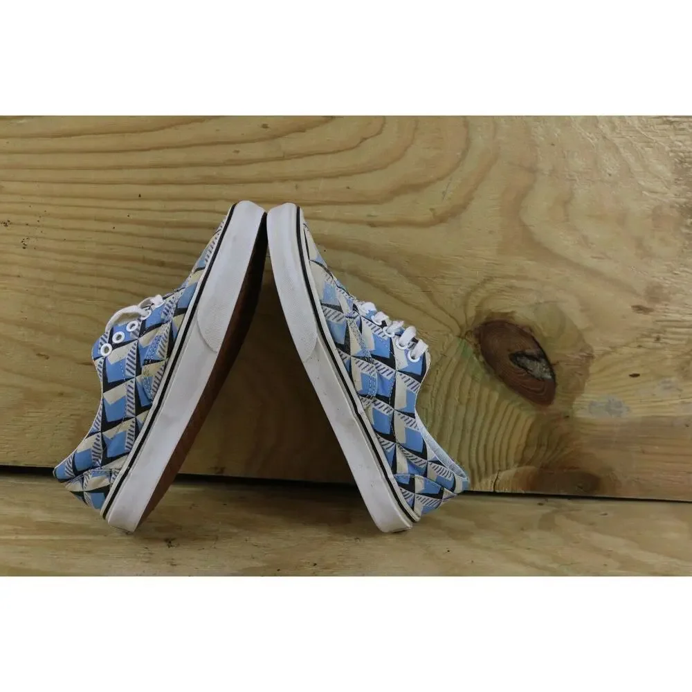 Vans x Eley Kishimoto Sneakers Womens 9 Blue Geometric Off the Wall Athletic